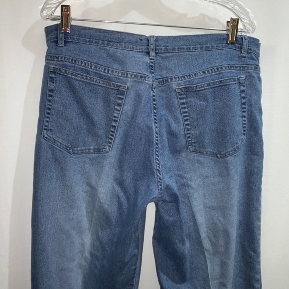 Lana Erica floral embroidered straight leg jeans Sz 14 mesh sequins - Picture 13 of 14